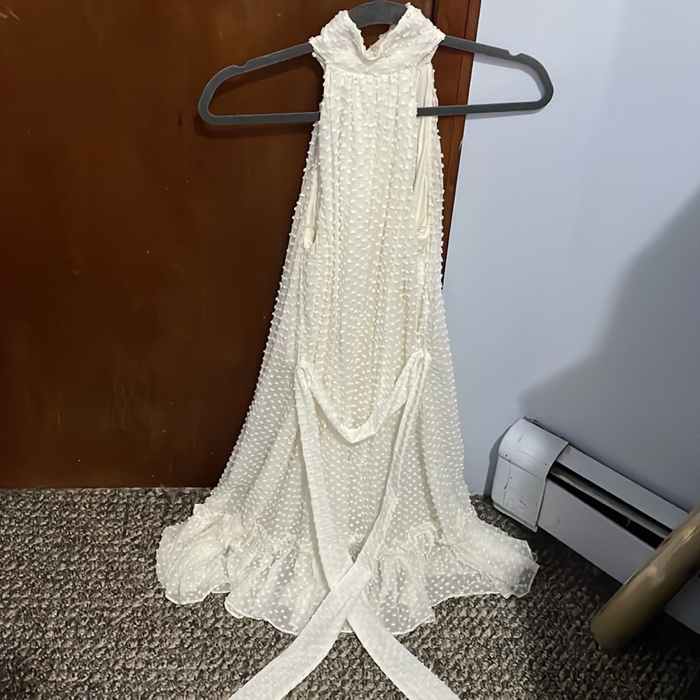 Zimmerman High Neck Sleeveless Shift Dress -